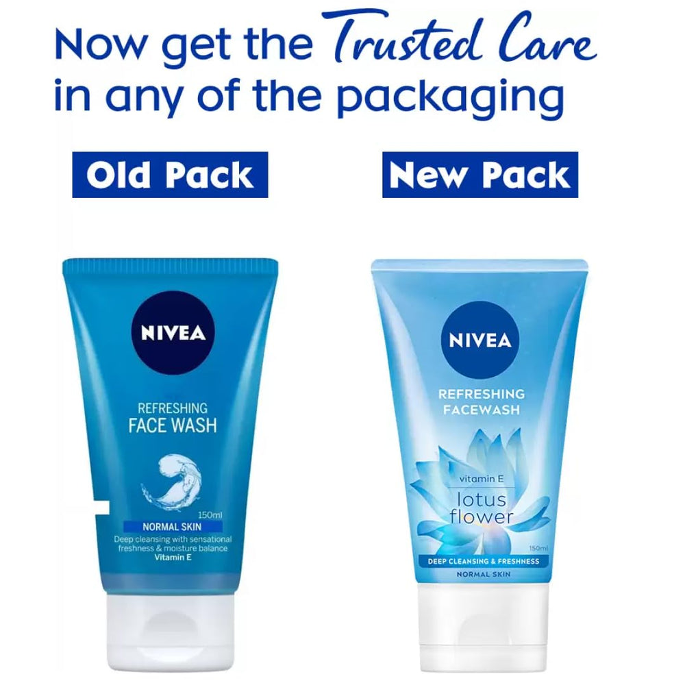 NIVEA Textura de gel refrescante para piel normal, experiencia de limpieza suave.