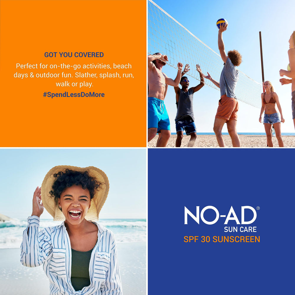 NO-AD SPF30 Loción Solar paquete de 2 para mayor valor