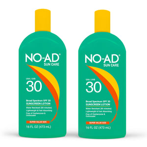NO-AD SPF30 Loción Solar con protección de amplio espectro para la familia