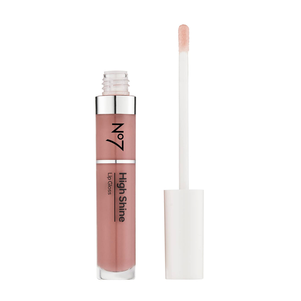 No7 Desert Rose brillo de labios de larga duración para uso diario.
