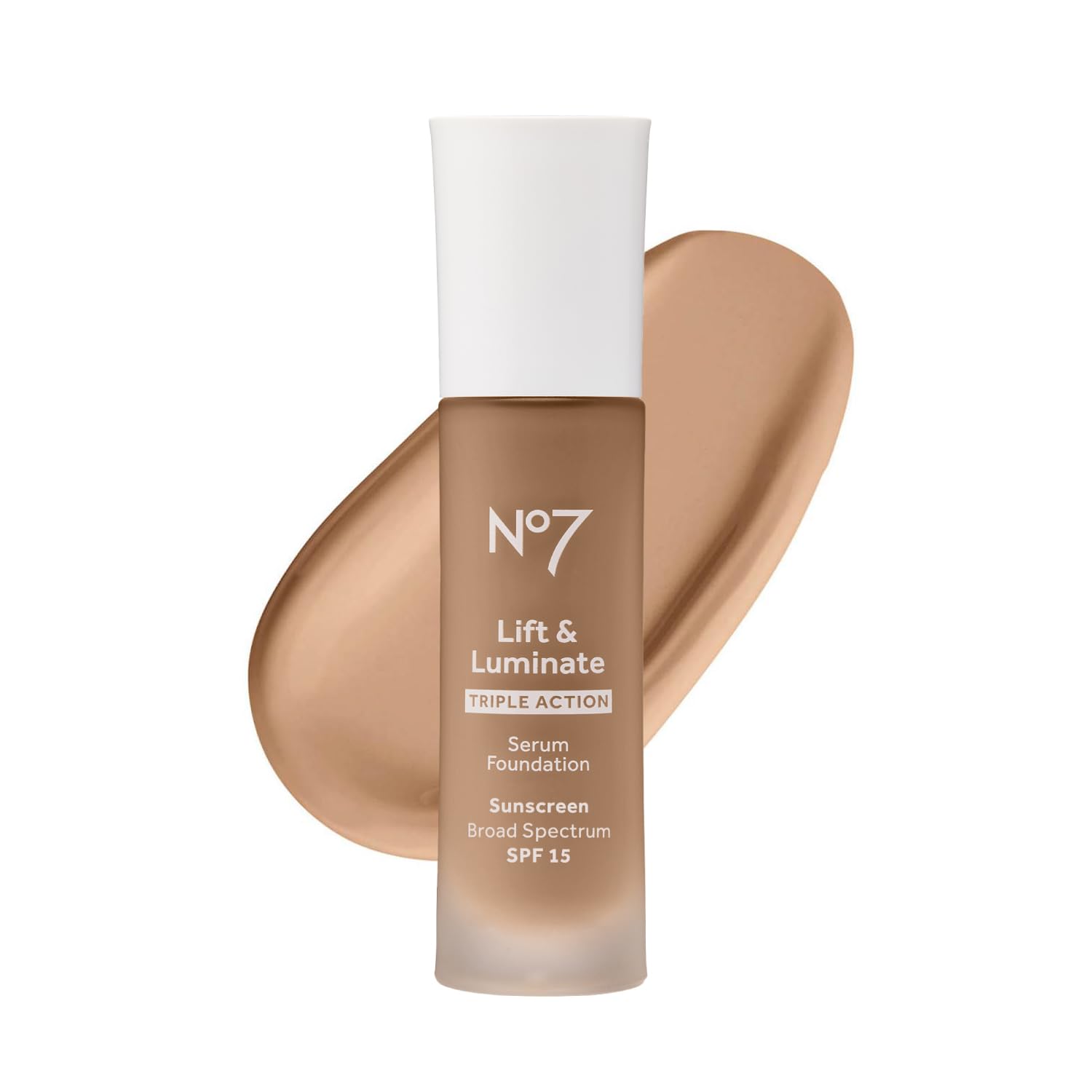 No7 Lift & Luminate frasco: base con cuidado de la piel y acabado natural