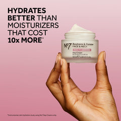 No7 Restore & Renew SPF 30 bottle highlighting daytime sun protection