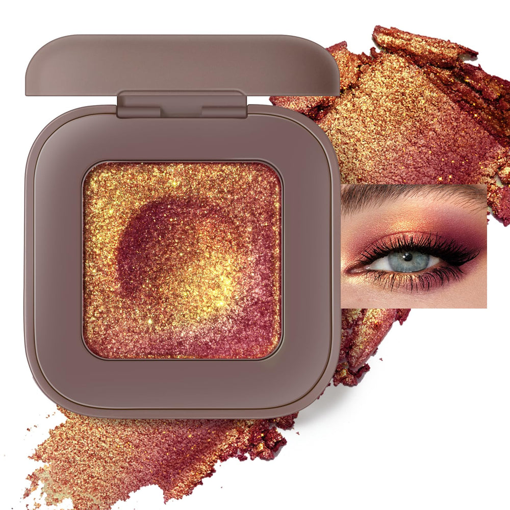 Noerrors Duocromo Burdeos Oro Brillo: sombra ojo con efecto duocromo y brillo intenso para estilos variados.