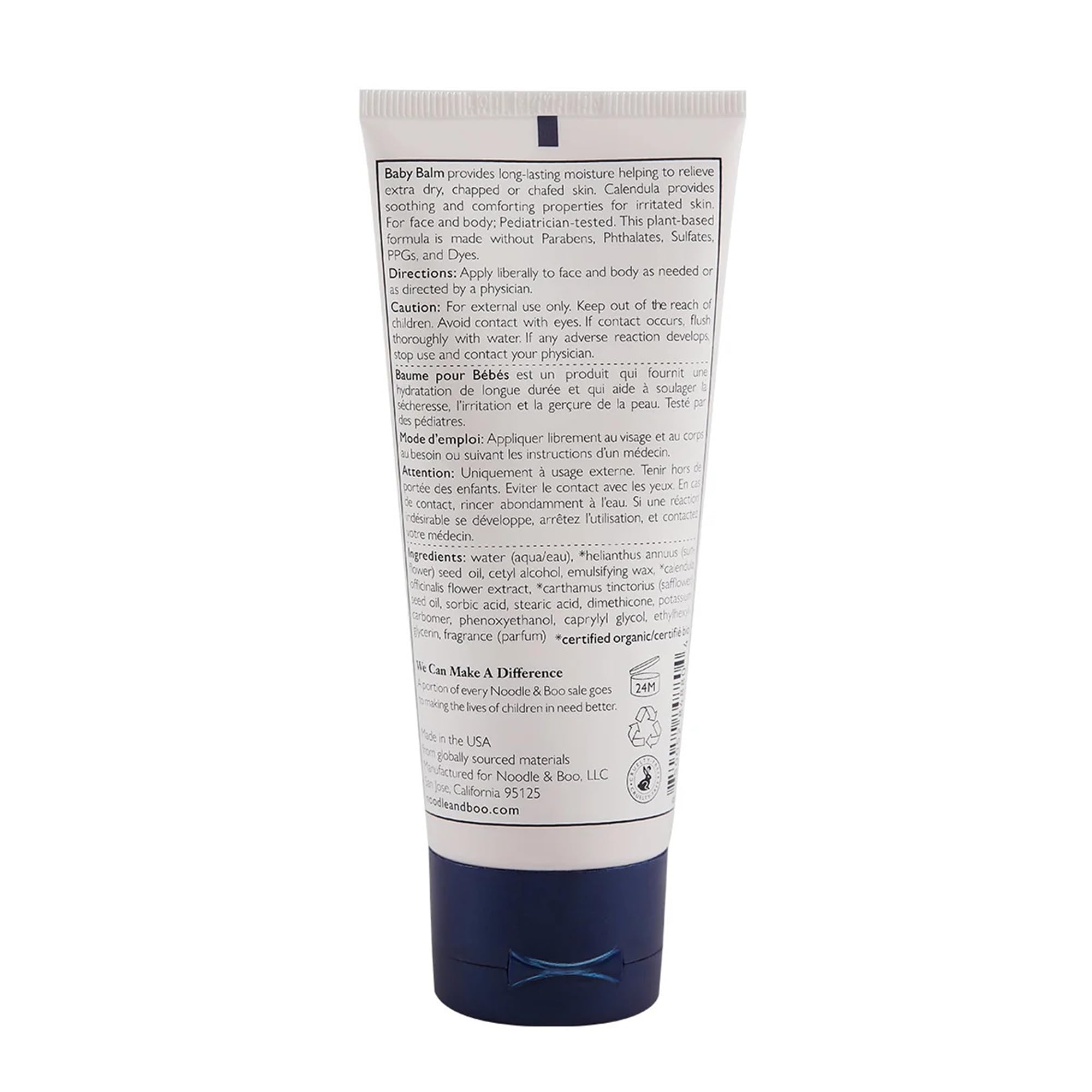 Noodle & Boo Baby Balm para cuerpo, piel suave e hidratada todo el día