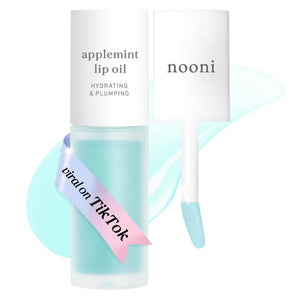NOONI Applemint, bote cristal, hidratación duradera para labios