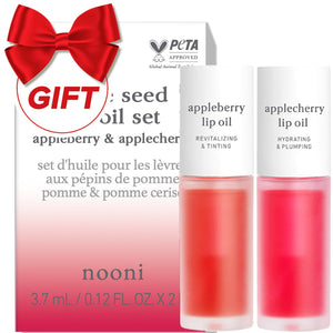 NOONI aceite labial coreano Appleberry-Applecherry en botella, hidratación rápida para labios suaves