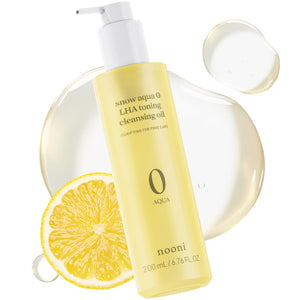 Nooni Snow Aqua: aceite limpiador para poros, purifica suavemente.