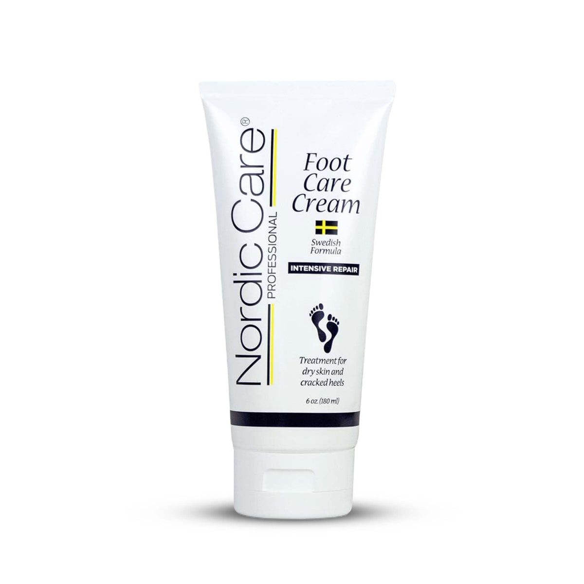 Nordic Care Crema para pies: botella con vertido, hidratación profunda para pies secos.