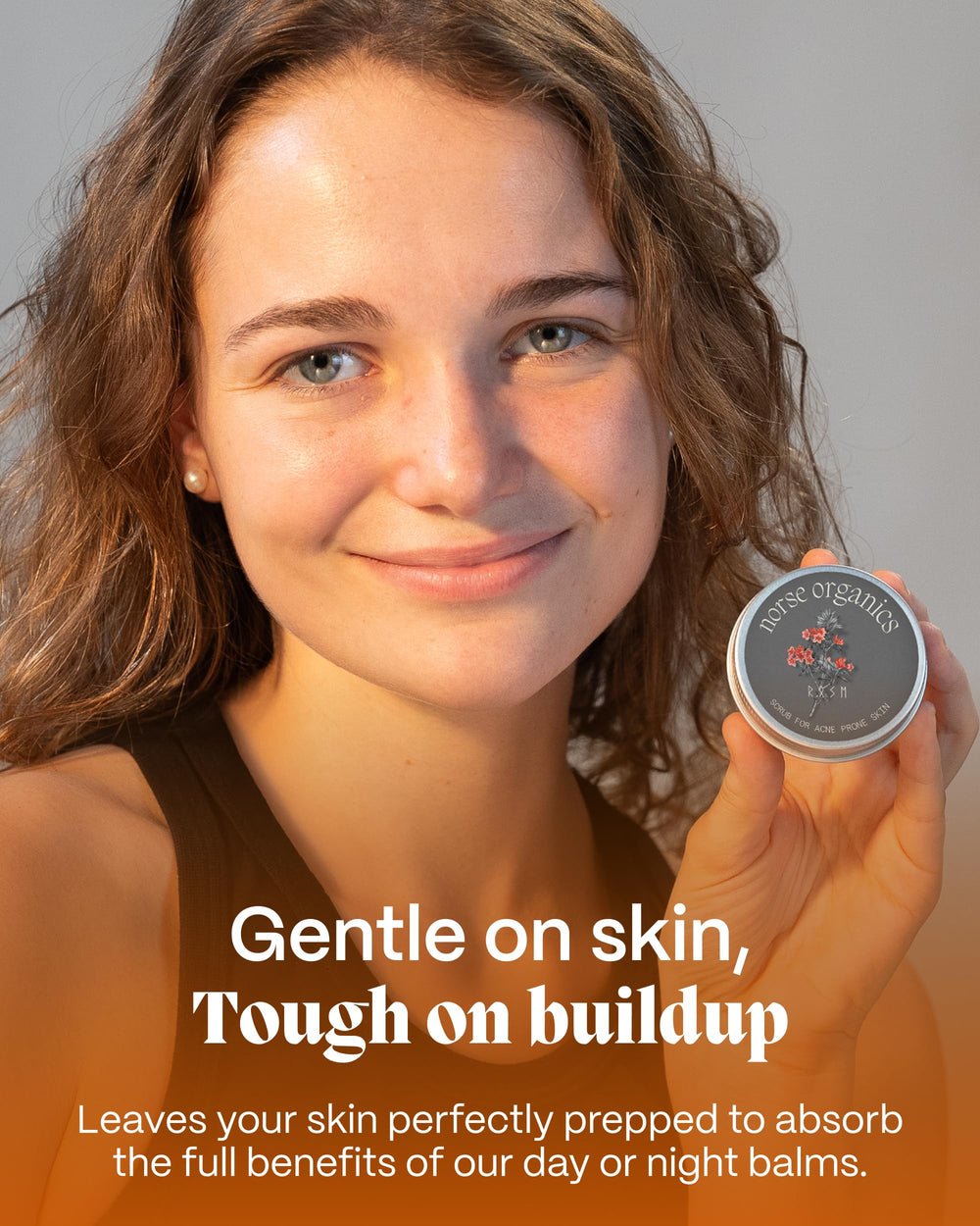 Norse Organics Exfoliante facial Uso en la ducha para exfoliación rápida