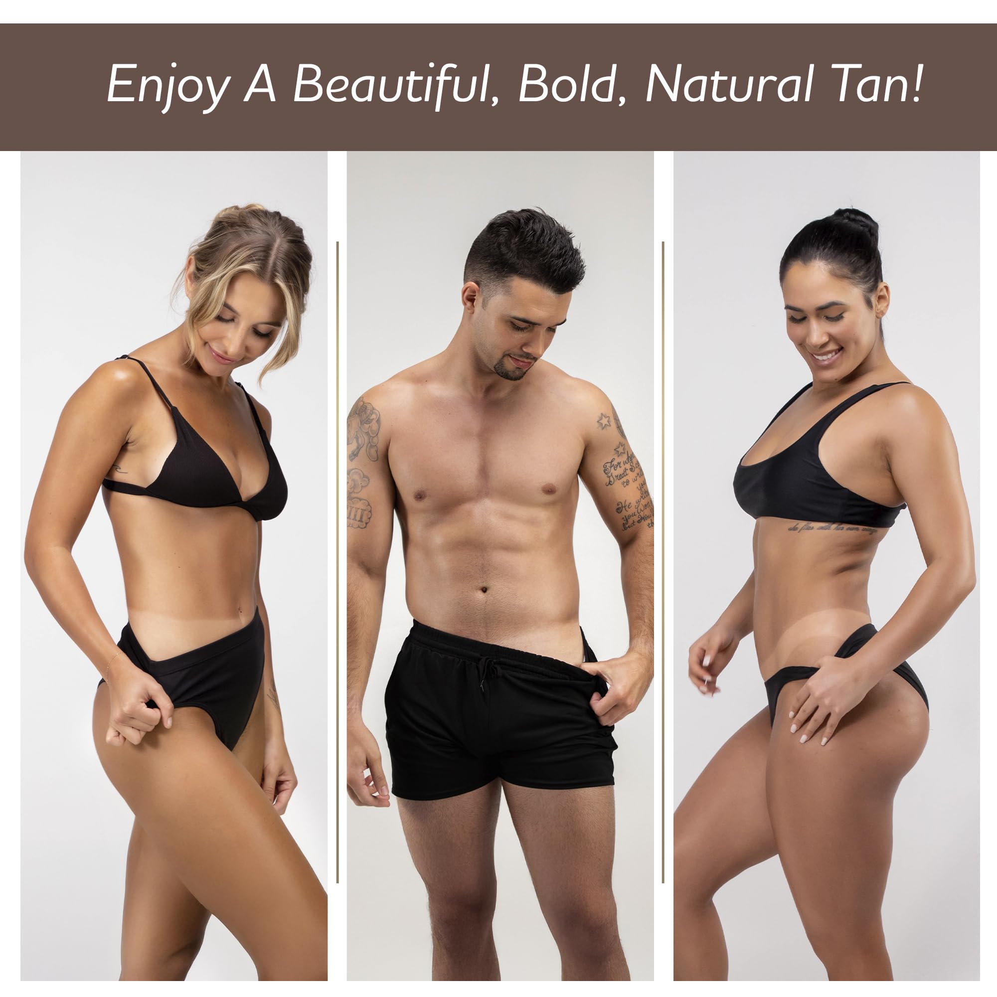 Norvell bronceado natural con tono dorado en piel