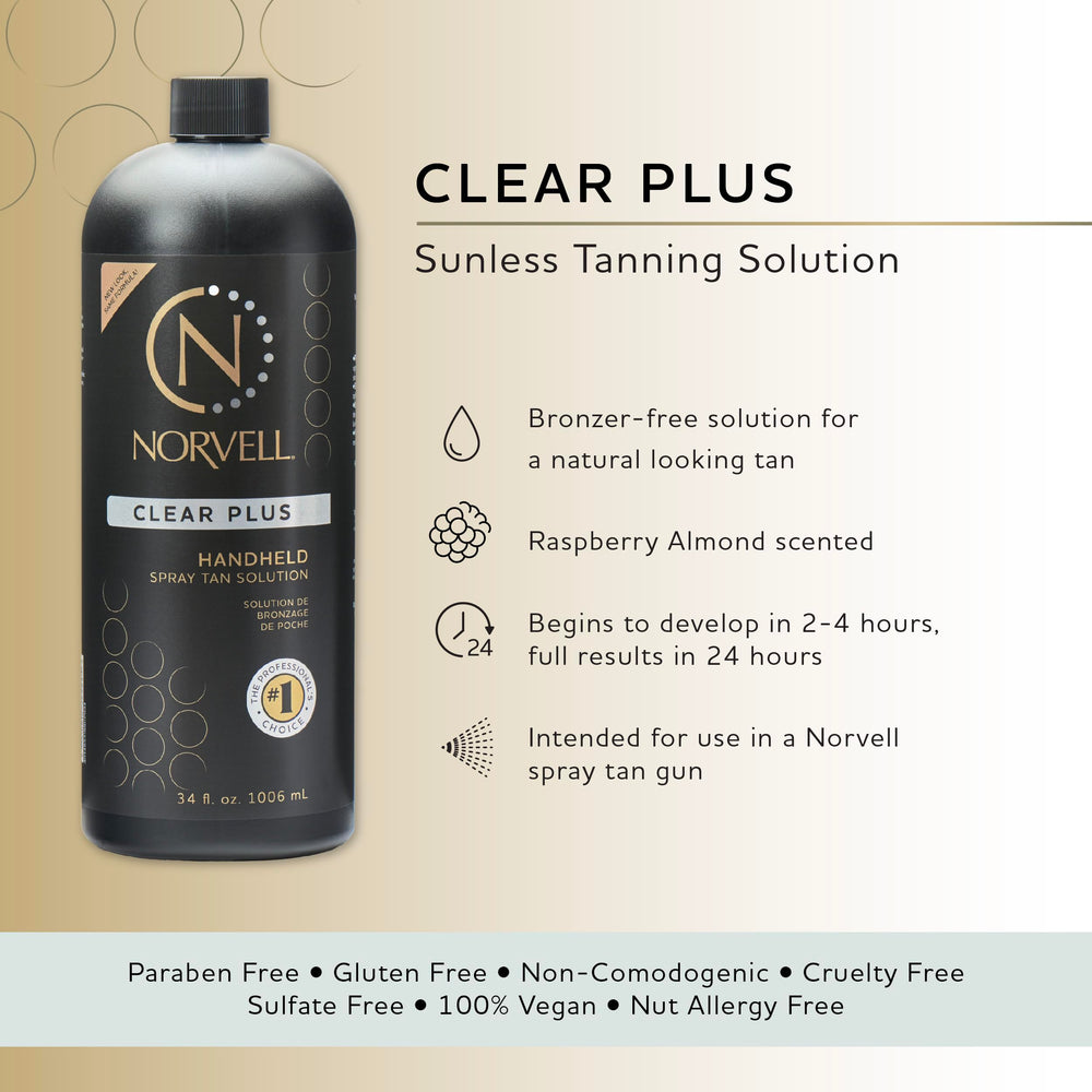 Norvell Premium Spray Tan sin fragancia para piel sensible y uso cómodo