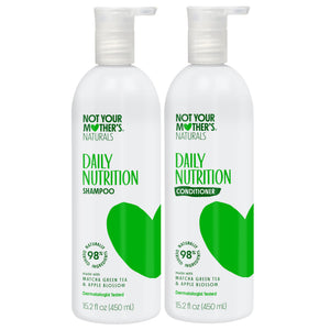 Not Your Mother's Naturals Essential Nourish champú, botella frontal, lista para uso diario.