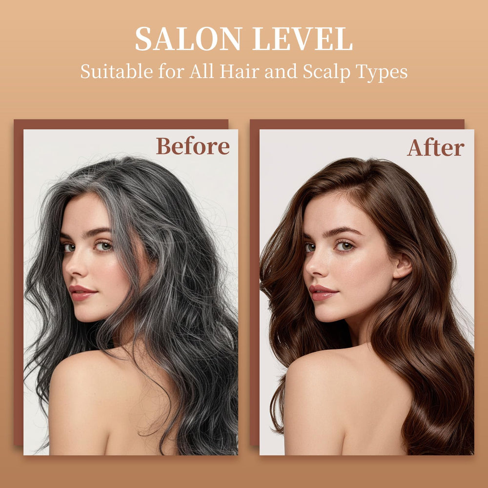 Nova DYE Champú, aplicación fácil sin brocha para uso diario.