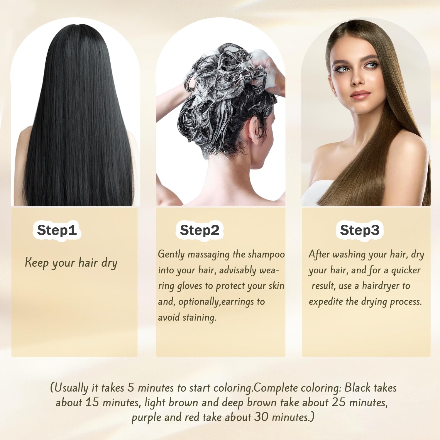 Nova Hair Dye Shampoo ahorra tiempo y dinero al teñir en casa.
