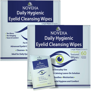 NOVEHA empaque doble pack para higiene ocular diaria