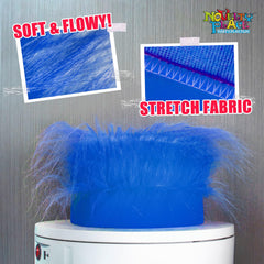 Novelty Place diadema azul peluda, perfecto para cosplay y eventos.