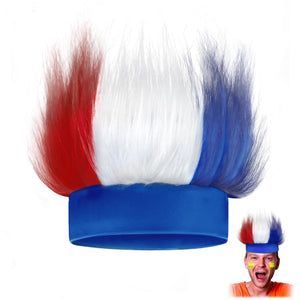 Novelty Place diadema patriotica con pelos, ideal para desfiles y fiestas.