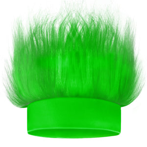Diadema verde de Novelty Place con pelo peludo, ideal para fiestas y disfraces.