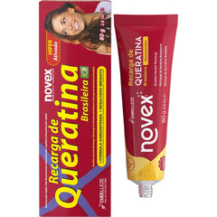 Novex Keratin Recharge sin enjuague en bote para cabello suave y manejable