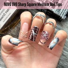 NOVO OVO puntas uñas gel suave translúcidas para acabado natural.