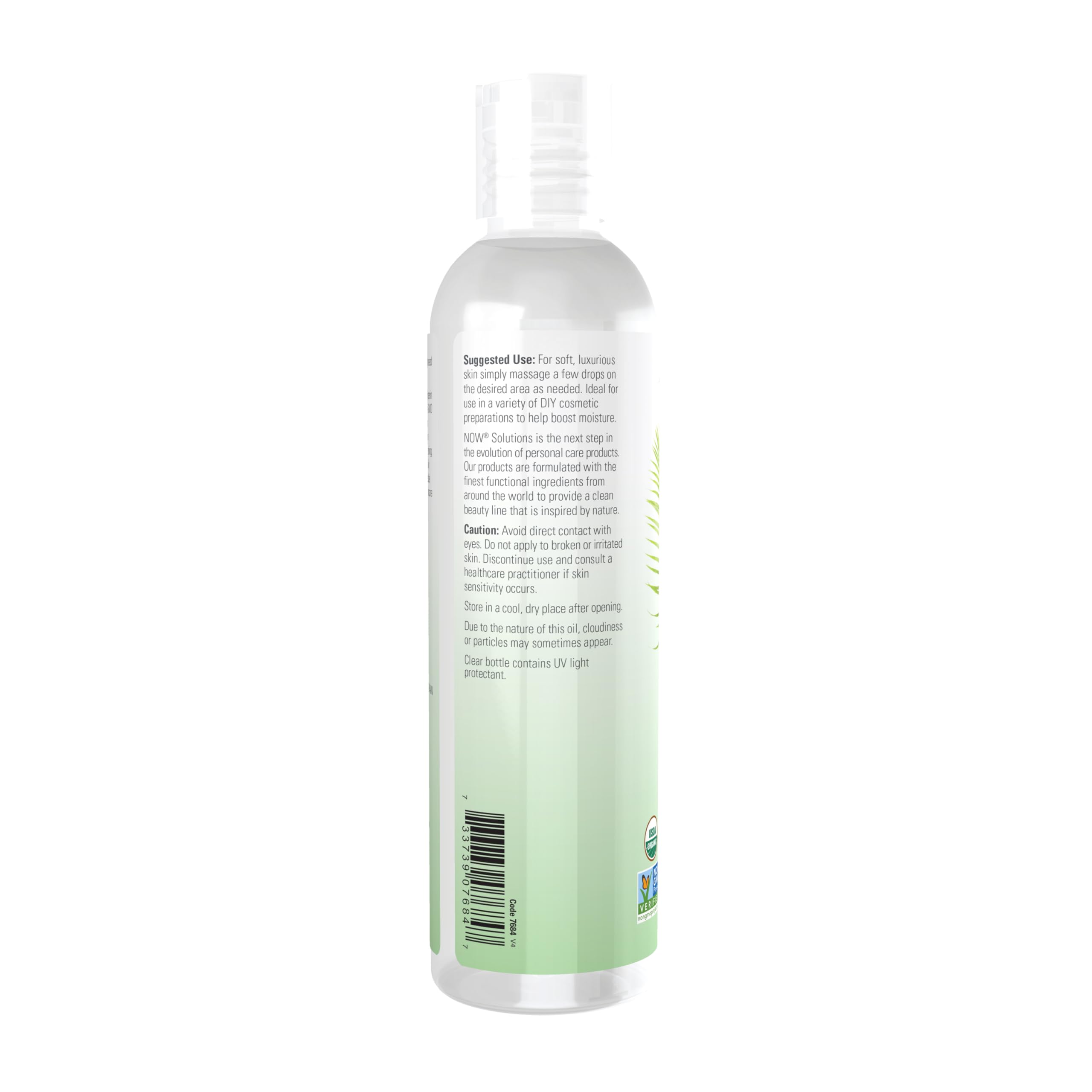 NOW Foods Glicerina Vegetal Orgánica, aplicación cosmética suave para rostro y manos
