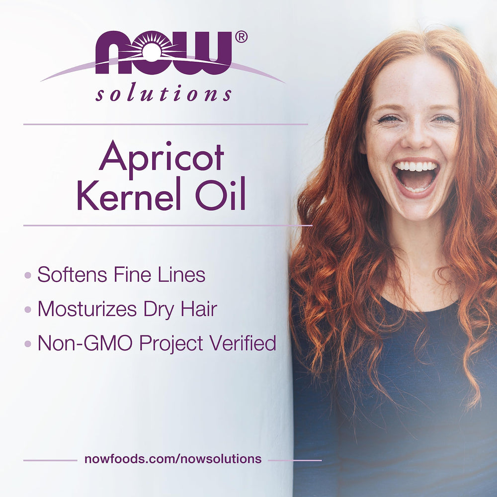NOW Foods Solutions aceite de semilla de albaricoque, etiqueta atractiva y versátil