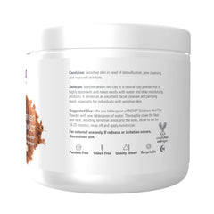 NOW Solutions arcilla roja para piel sensible purifica poros y tono