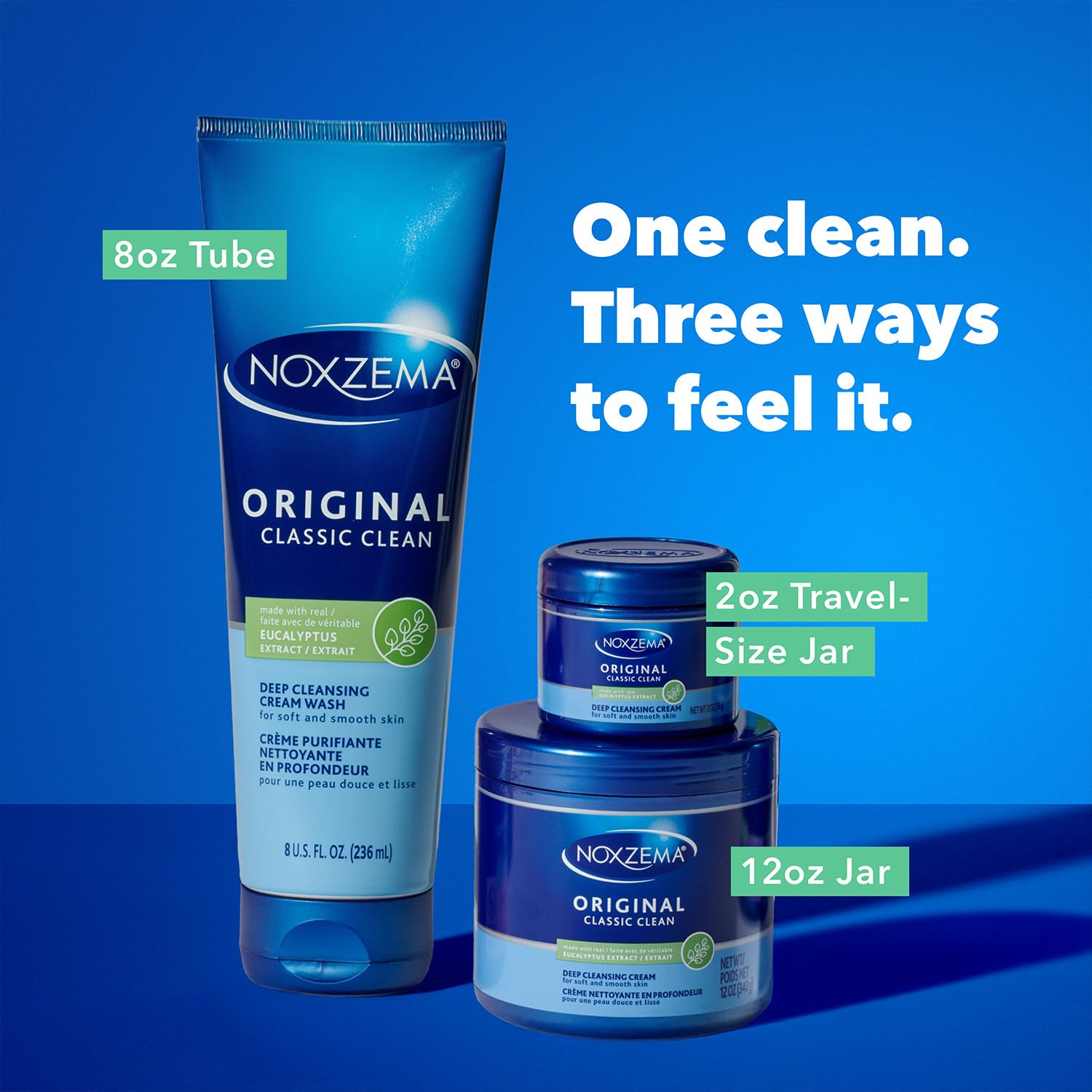 Noxzema Original paquete doble para cuidado facial completo.