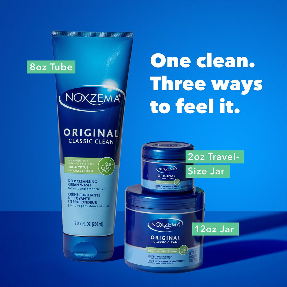 Noxzema Original paquete doble para cuidado facial completo.