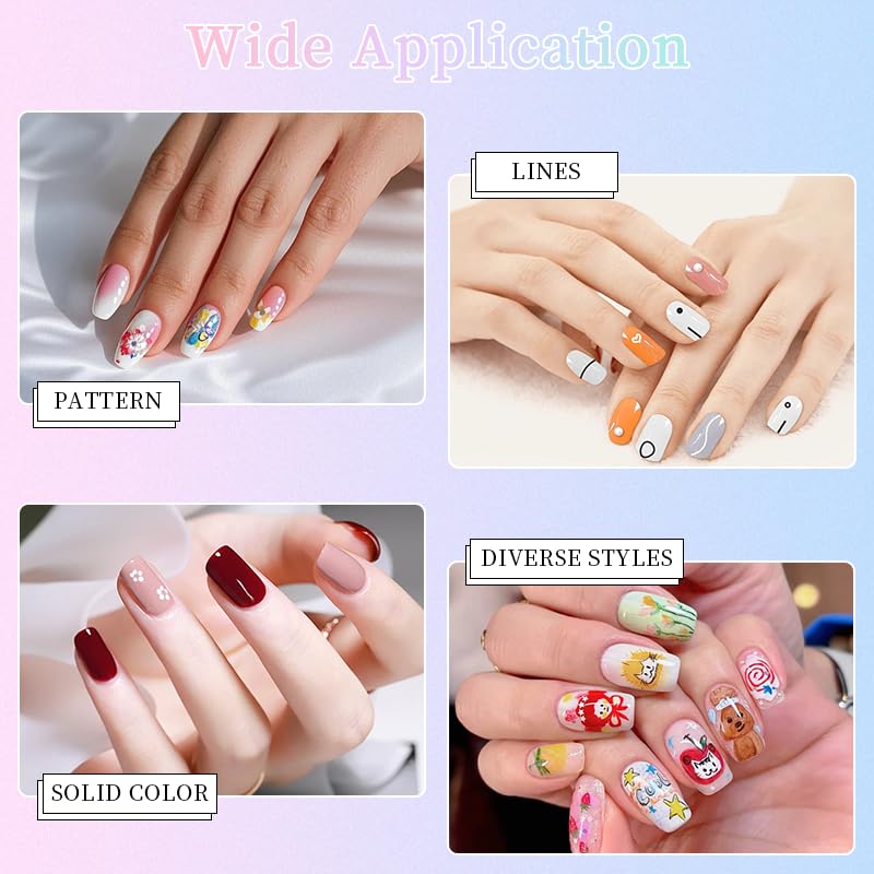 NRAEC set de arte de uñas para diseños detallados y duraderos.