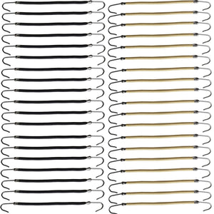 NSBELL gancho coleta elastico negro, ideal para coletas duraderas en cabello grueso