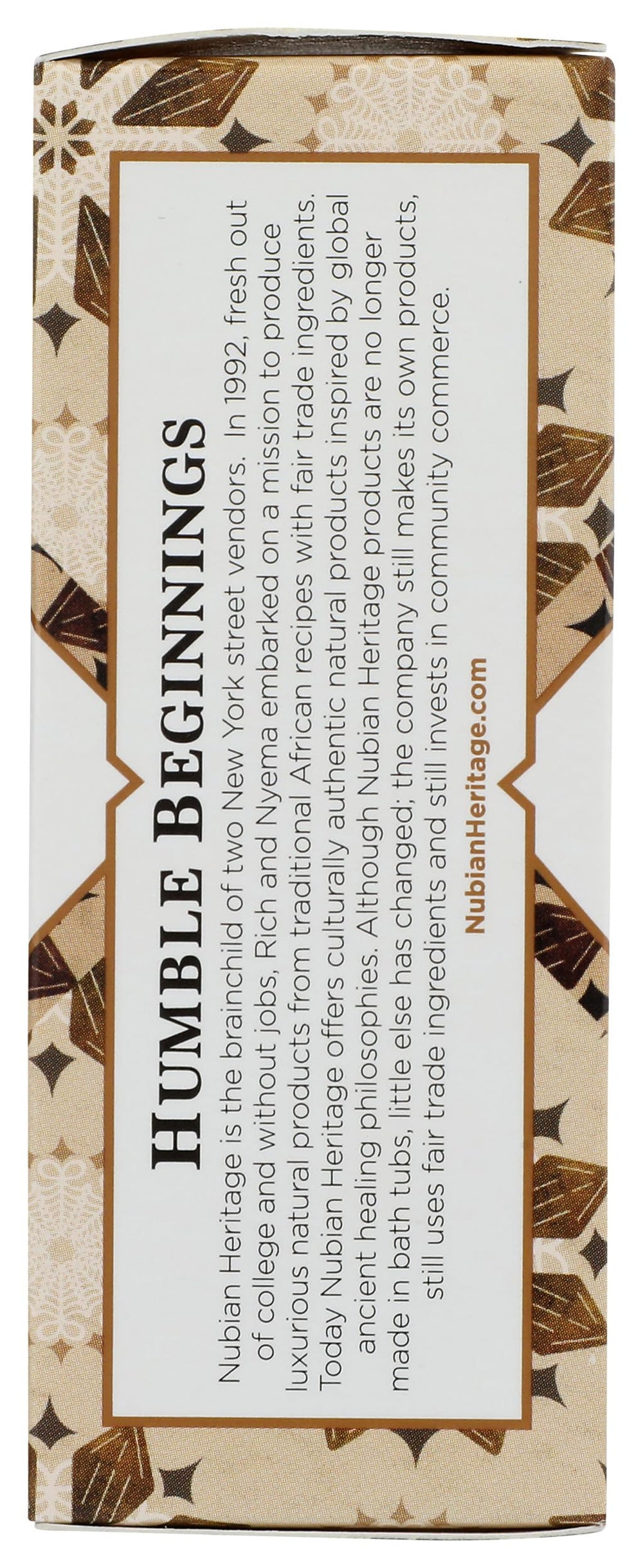 Nubian Heritage Jabón en Barra ingredientes naturales para cuidado consciente.