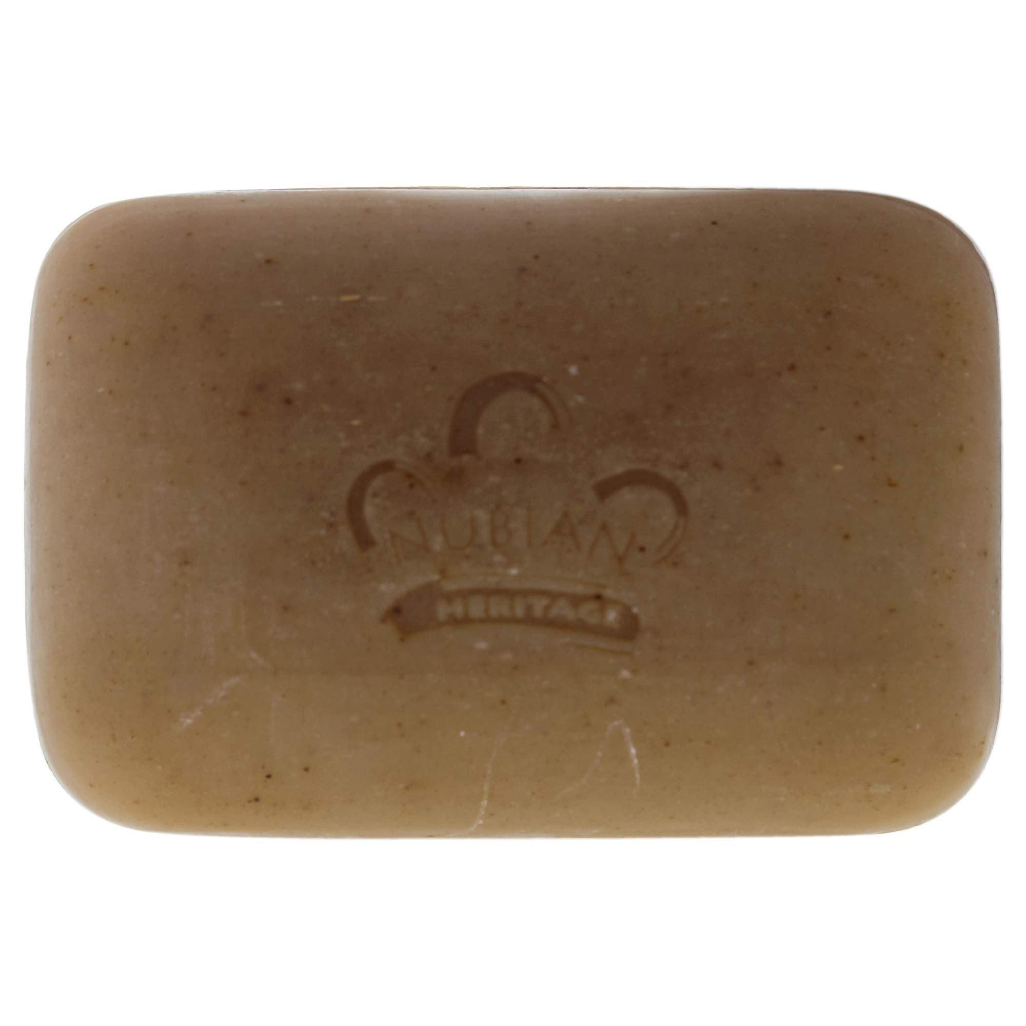 Jabón Nubian Heritage Patchouli Buriti para uso diario con aroma envolvente.