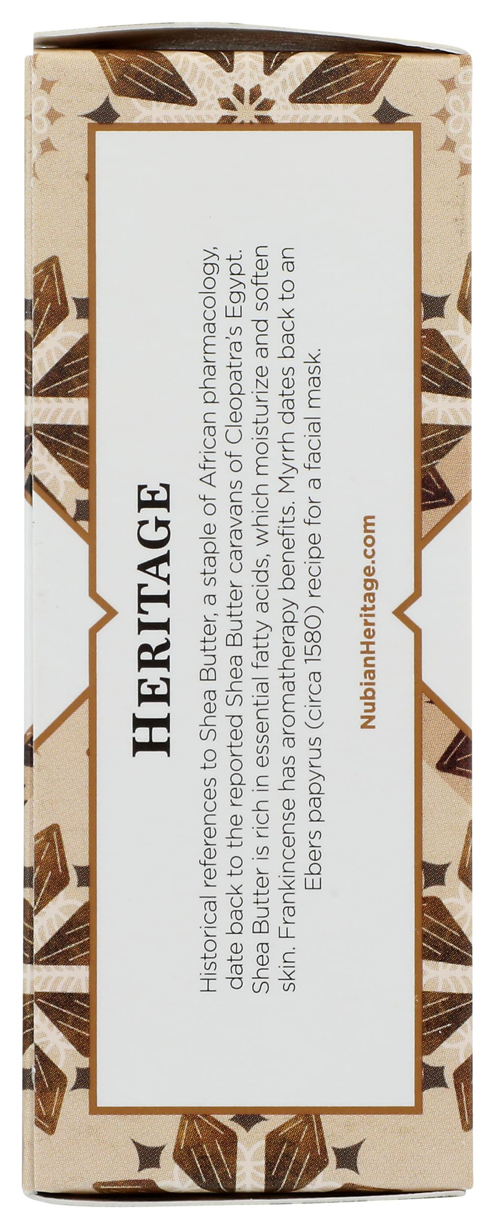 Nubian Heritage Jabón en Barra uso diario, ideal para rutina de higiene.
