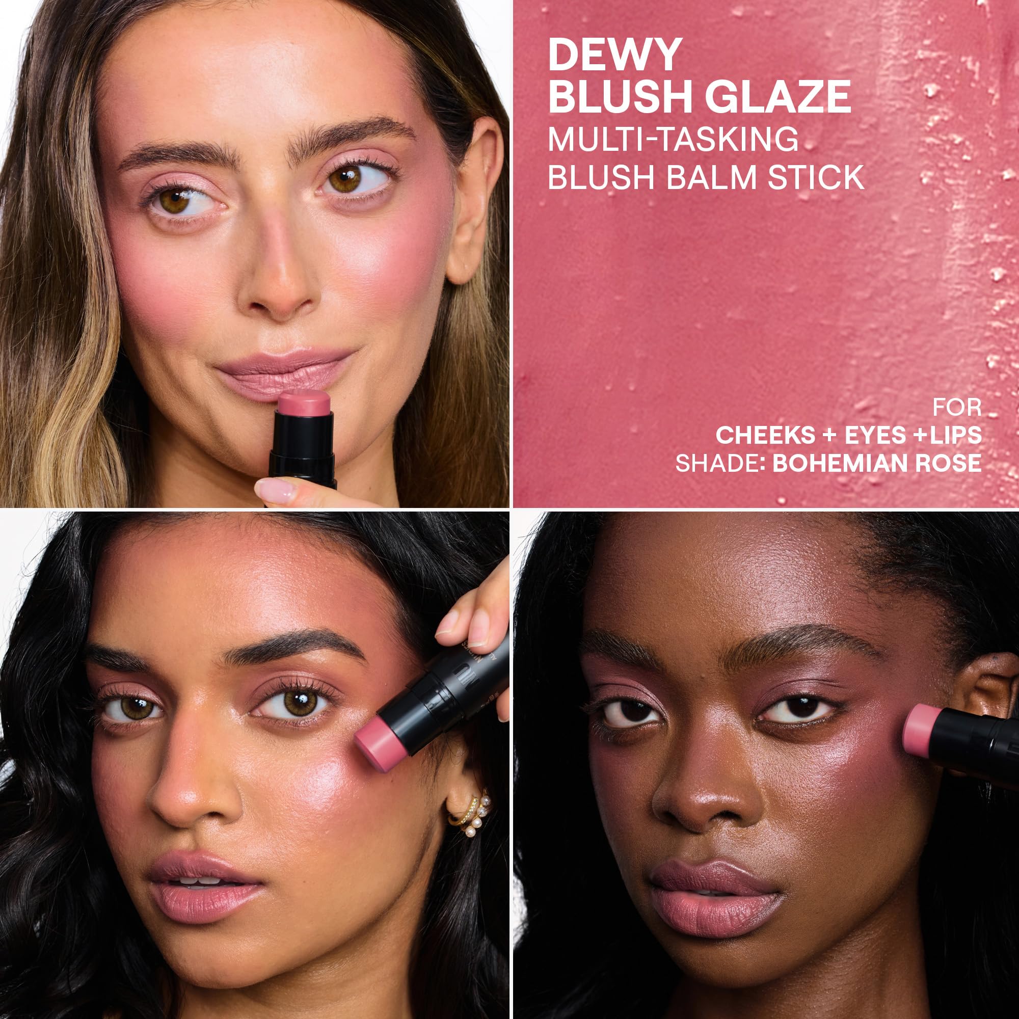 Nudestix Nudies Bloom en labios con color suave para look diario cómodo.