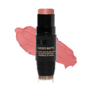 Nudestix Nudies Blush Stick, envase reciclable y diseño compacto para viaje.