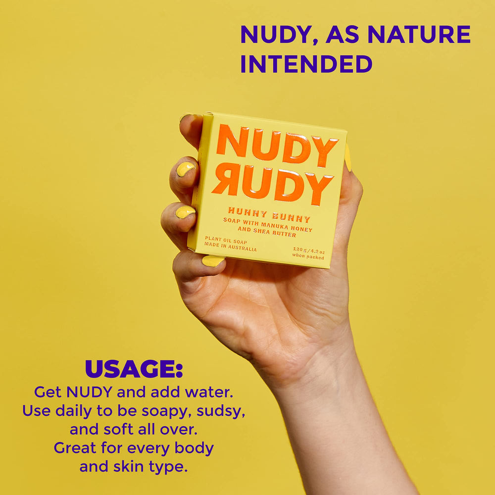 Nudy Rudy Hunny Bunny, uso para afeitado diario, deslizamiento suave.