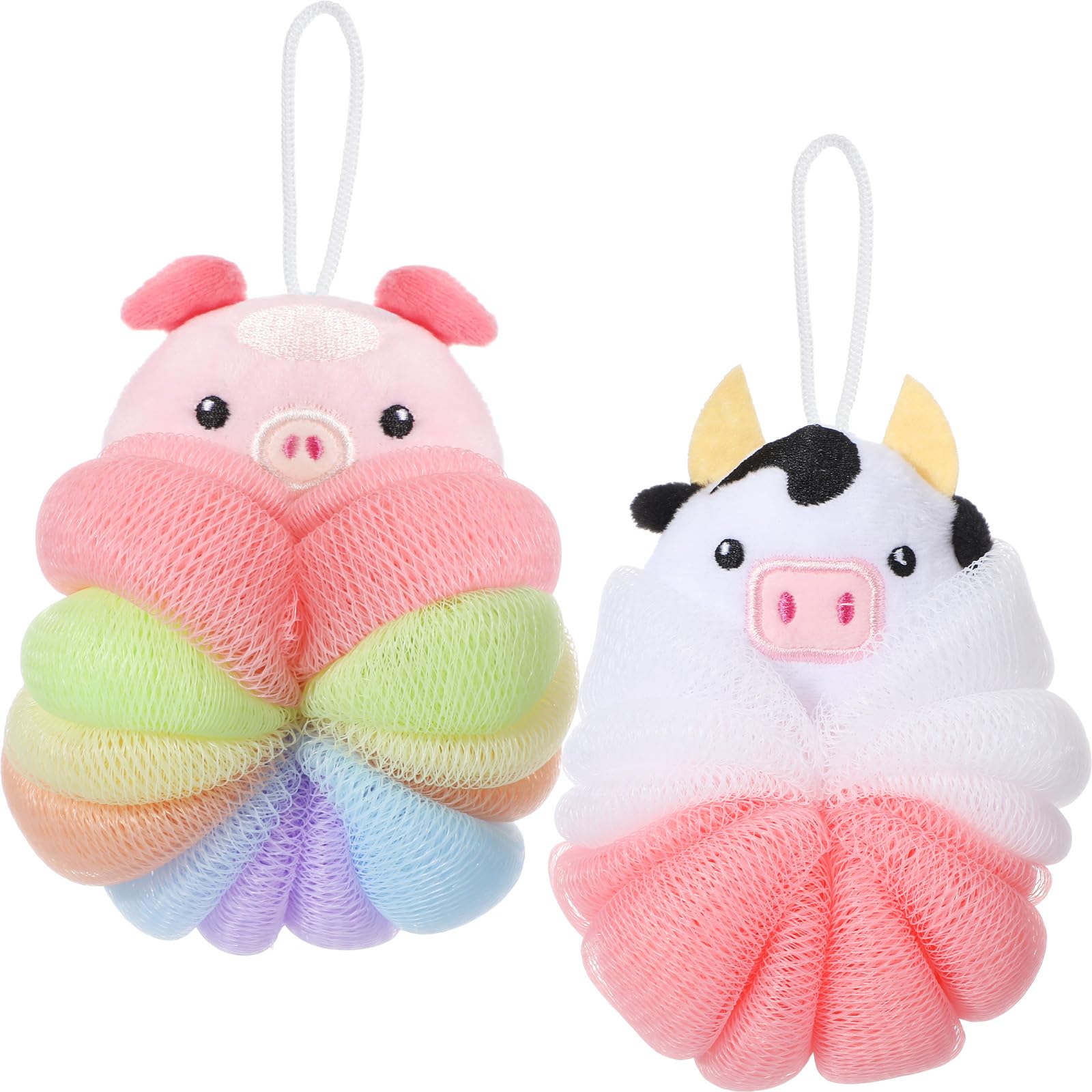 Lufa Nuenen para niños ternero frente, espuma suave para el baño diario.