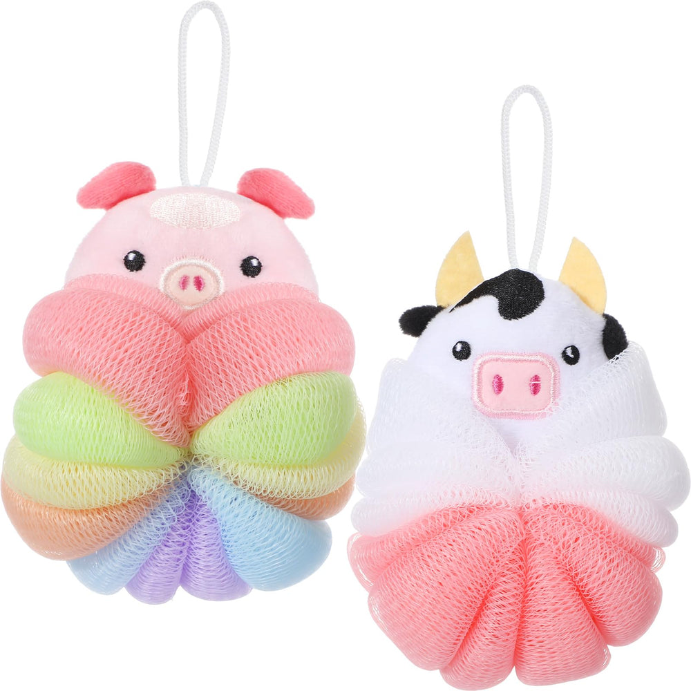 Lufa Nuenen para niños ternero frente, espuma suave para el baño diario.