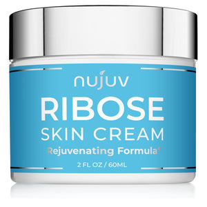 nuJuv Ribose Anti-Edad crema pote: hidratación y elasticidad.