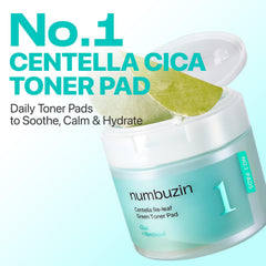 Toallita verde con Centella Molida ayuda a calmar la piel sensible.