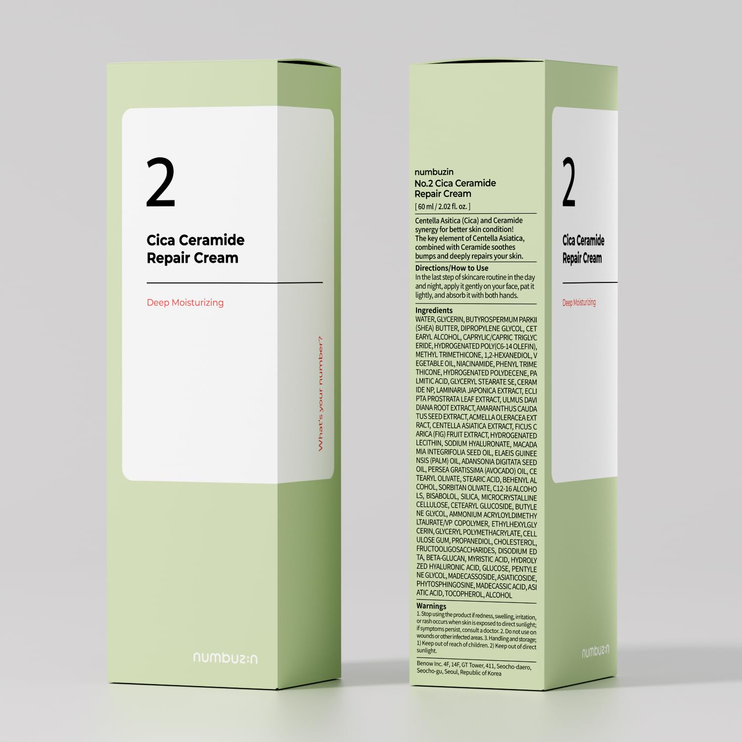 Numbuzin No.2 Cream presentación compacta ideal para viajes y retoques.