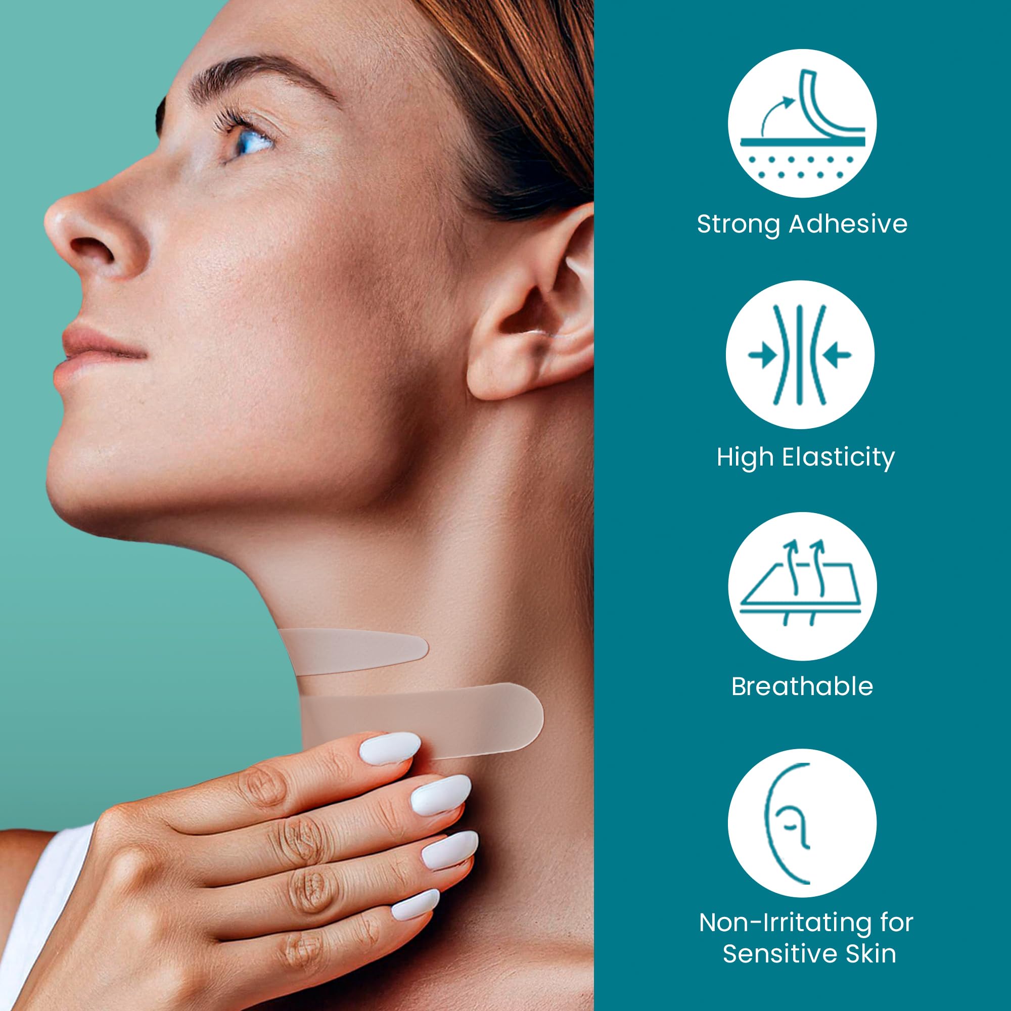 Parches NURIVE para frente y cejas, suavizan arrugas faciales.