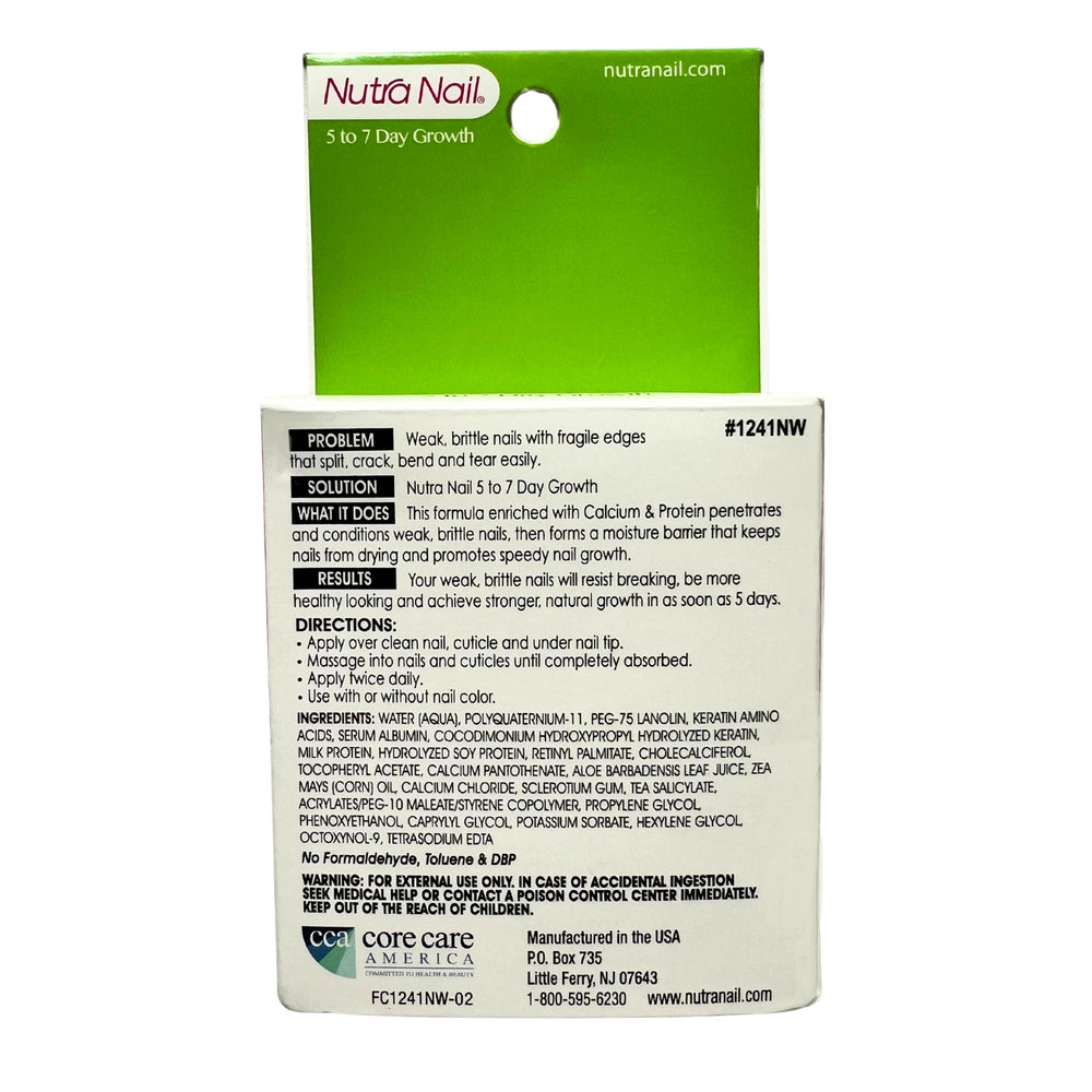 Nutra Nail envase de 14 ml listo para uso diario.