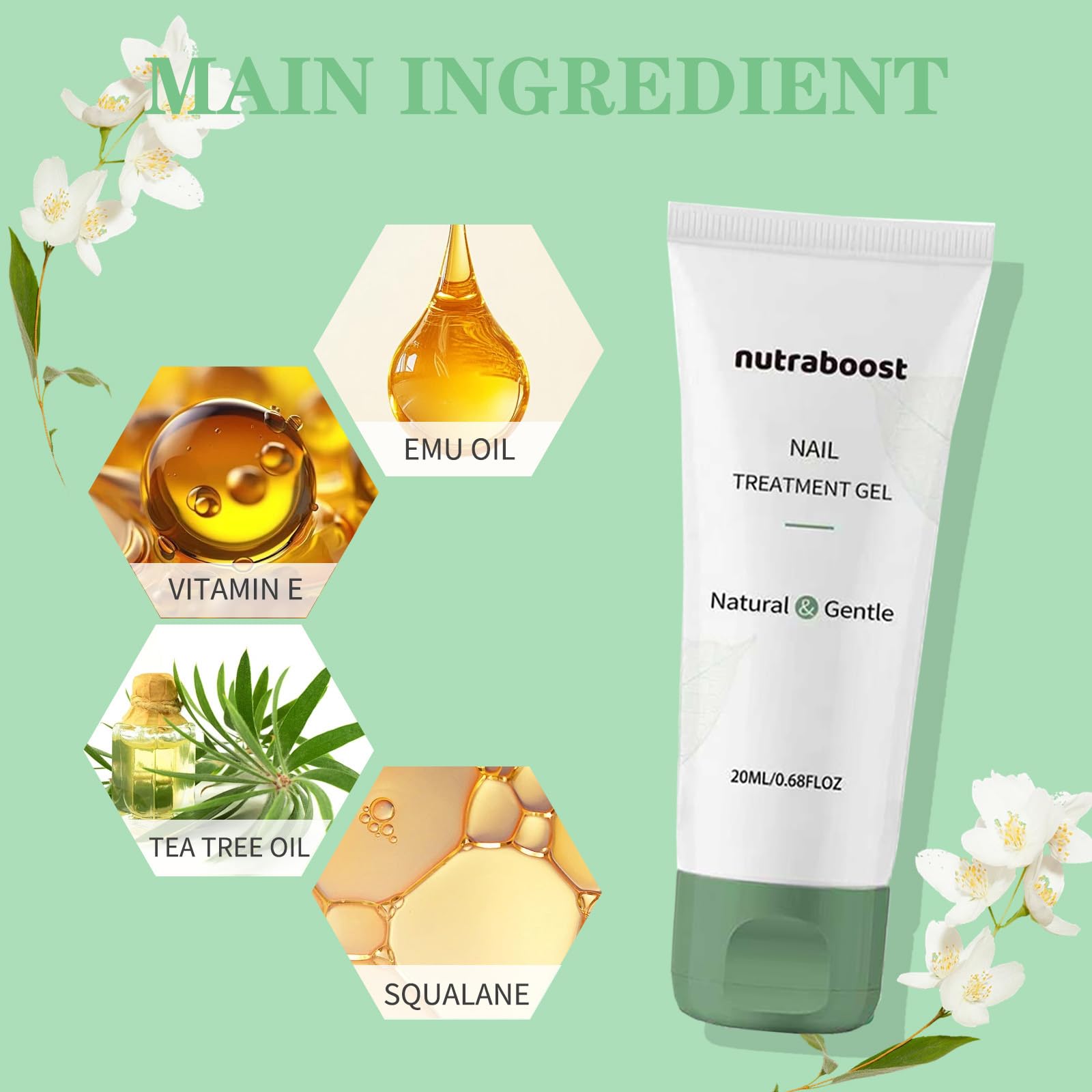 Nutraboost Cuidado Pies: fortalecimiento y brillo para uñas de los pies.