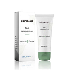 Nutraboost Nail Tratamiento Gel: aplicación suave para uñas más cuidadas y reparadas.