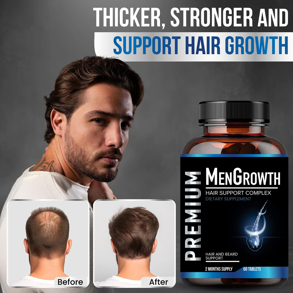 NutraPro Men Growth: caja del producto para cabello, piel y uñas.