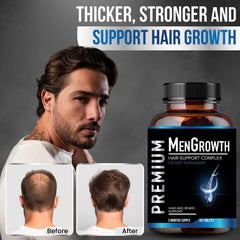 NutraPro Men Growth: caja del producto para cabello, piel y uñas.