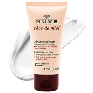 Nuxe Rêve de Miel crema de manos, suavizante para manos secas y sensibles.