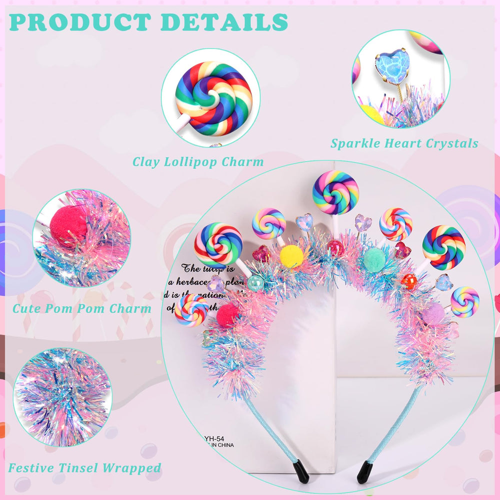 NVENF diadema con brillo y cristales para brillos de fiesta
